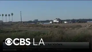 Newport Beach homeless encampment cleanup