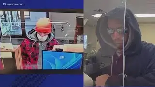 Newport News looking for 2 bank robbery suspects