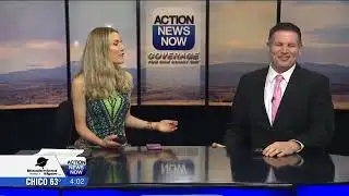 News anchor with no IFB or floor director