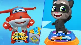 News game!! Super wing jet run vs talking tom hero dash 2026 - android gameplay