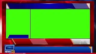 News Interview Green Screen Template | Side-by-Side Split Screen News Overlay