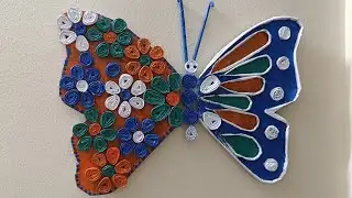 News paper 3D butterfly wall hanging