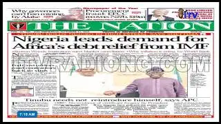 NEWS PAPERS REVIEW SEGMENT ON TMI