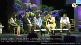 NEWS2012: The Data Tsunami: when journalism becomes quantified