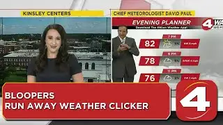 News4 Bloopers: Run away weather clicker