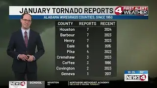 News4 First Alert Weather Extra: A spread of January tornadoes