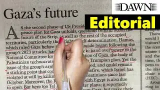 Newspaper Reading || Learn English Through Newspaper Reading || Dawn Editorial Analysis