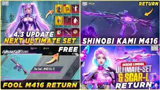 🔴 NEXT BUBU ULTIMATE SET | SHINOBI KAMI M416 RETURN | FOOL M416 RELEASE DATE | RETURN ULTIMATE SET 🤩