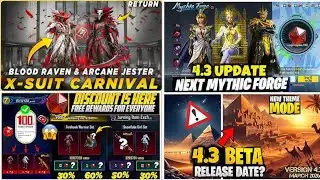 NEXT MYTHIC FORGE REWORDS | 4.3 UPDATE IS HERE | BLOOD RAVEN X-SUIT IS BACK