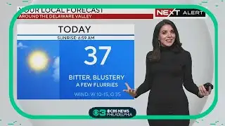 NEXT Weather: Bitter, blustery with a few flurries