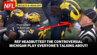 NFL News: SHOCKING! Michigan Star Avoids EJECTION After Alleged Ref Headbutt!