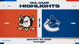 NHL Highlights | Ducks vs. Canucks - January 29, 2026