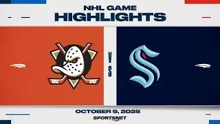 NHL Highlights | Ducks vs. Kraken - October 9, 2025