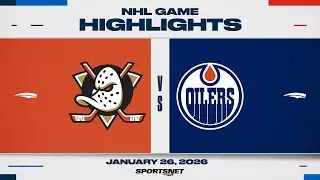 NHL Highlights | Ducks vs. Oilers - January 26, 2026