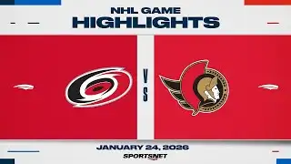 NHL Highlights | Hurricanes vs. Senators - January 24, 2026