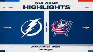 NHL Highlights | Lightning vs. Blue Jackets - January 24, 2026