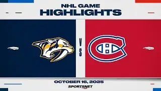 NHL Highlights | Predators vs. Canadiens - October 16, 2025