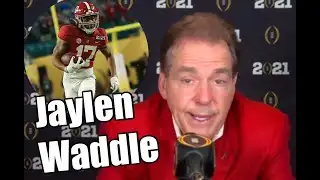 Nick Saban explains decision to play Jaylen Waddle during the national championship