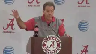 Nick Saban gets fired up, spews profanity about overlooking Charleston Southern