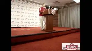 Nick Saban warns reporters before taking questions
