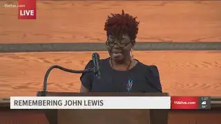 Niece speaks at John Lewis funeral