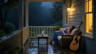 Night Routine Rain Sleep Stream with Soft Piano for Night Sleep