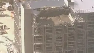 Nine construction workers injured after building partially collapses
