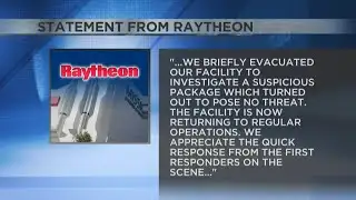 Nine Raytheon buildings evacuated Tuesday