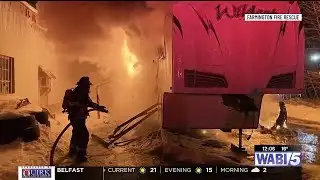 No injuries reported after camper fire in Farmington