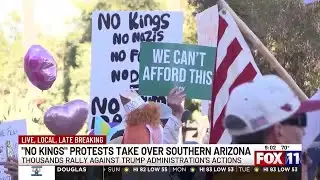 "No Kings" protest in Tucson