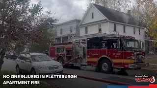 No one injured in Plattsburgh apartment fire