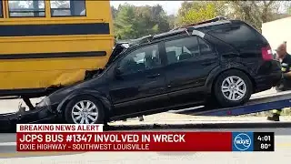 No serious injuries reported in JCPS bus crash on Dixie Highway