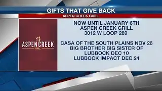 Noon Notebook: Aspen Creek Grill Gifts that Give Back