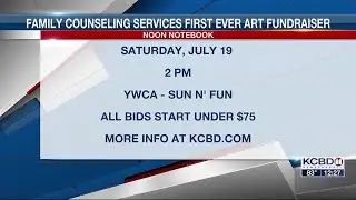 Noon Notebook: Family counseling services first ever art fundraiser
