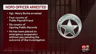 NOPD officer arrested, accused of payroll fraud