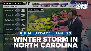 North Carolina braces for winter storm (Evening update, Friday, Jan. 23)