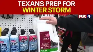 North Texans begin preparations for upcoming winter storm