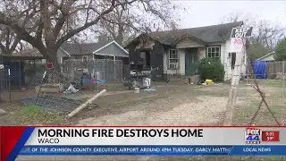 North Waco home gutted by fire