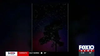 Northern lights visible over southwest Alabama