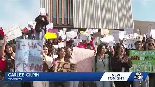 Northwest Arkansas high school students protest ICE
