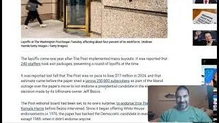 NOT AGAIN Washington Post lays off more employees