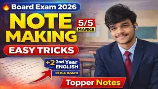 note making tricks in english chse odisha plus two board examination | note making tips for 