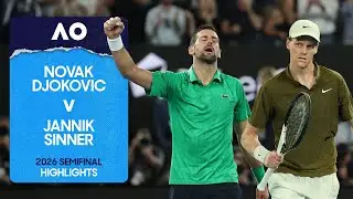 Novak Djokovic v Jannik Sinner Highlights | Australian Open 2026 Semifinal