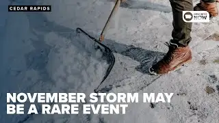November snow storm may be a rare event