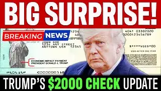 NOW OR NEVER! Trumps $2000 Stimulus Check Update | More Details Are OUT!