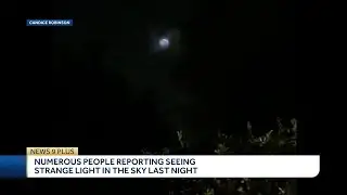 Numerous people reporting seeing strange light in the sky Tuesday night