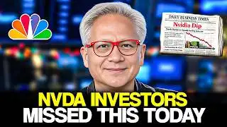 NVIDIA Stock Did This After this Announcement - NVIDIA CEO