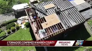 NWS: 5 tornadoes confirmed in Warren County during Tuesday storms