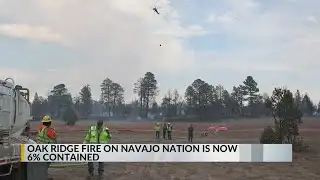 Oak Ridge Fire 6% contained, 10,600 acres burned