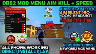 OB52 UPDATE MOD MENU | OB52 FF HACK | FREE FIRE MOD MENU | ABHI MODS V15 | FF HACK 